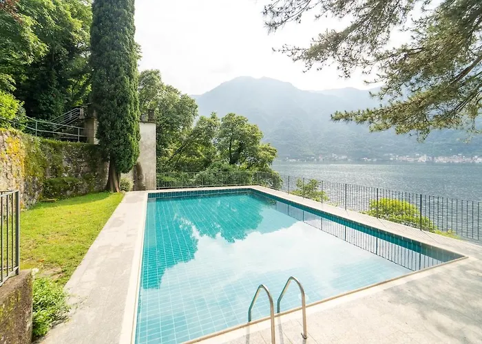 Lakefront With A View, Parking And Swimming Pool Апартаменты Нессо